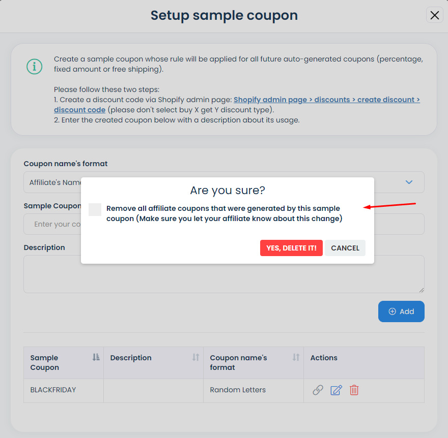 Auto-generate coupon - UpPromote: Affiliate marketing